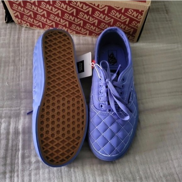 Vans Opening Ceremony Women Size 8 Authentic Quilted Baja Blue Gf 112025 - Picture 5 of 8